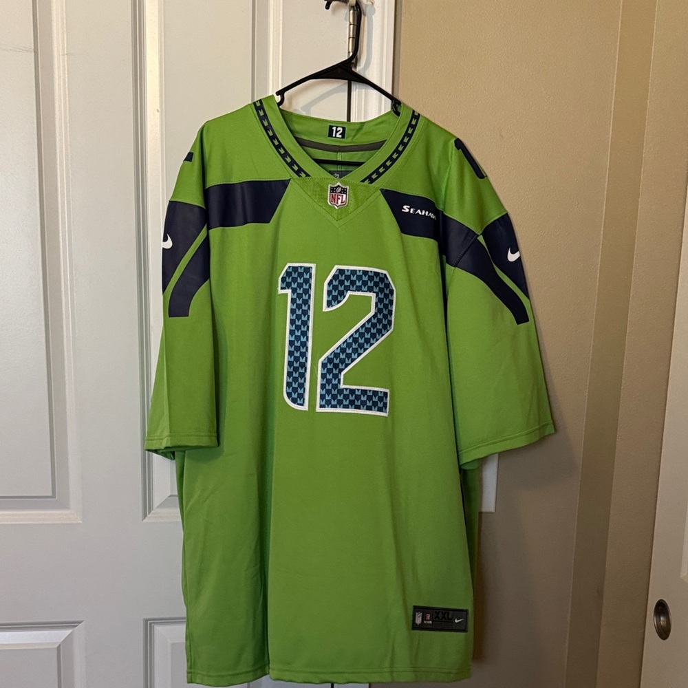 NFL Green and Blue Men's Jersey